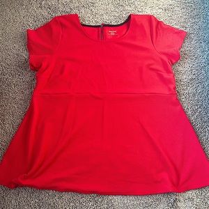 Motherhood Maternity Red Top 3XL *NWOT*